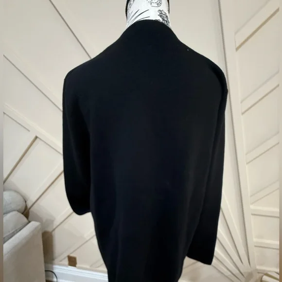 J. Crew Black Cardigan with Gold Buttons - Picture 6 of 6